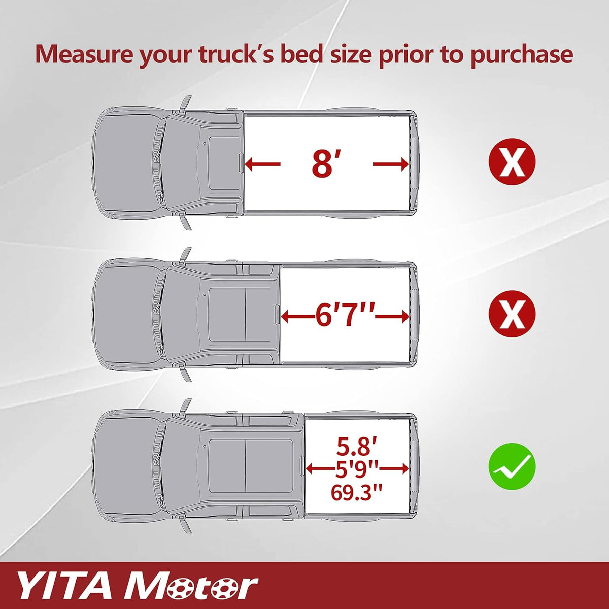 Soft Tri-Fold Truck Bed Tonneau Cover T213