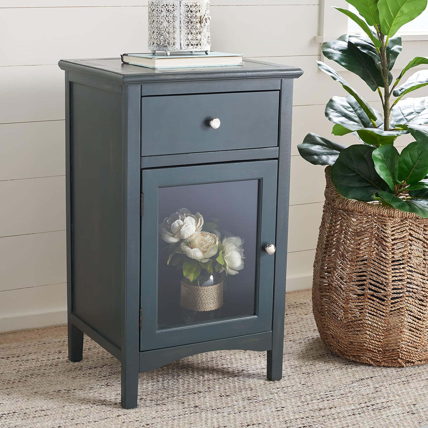 French Grey End Table I72182