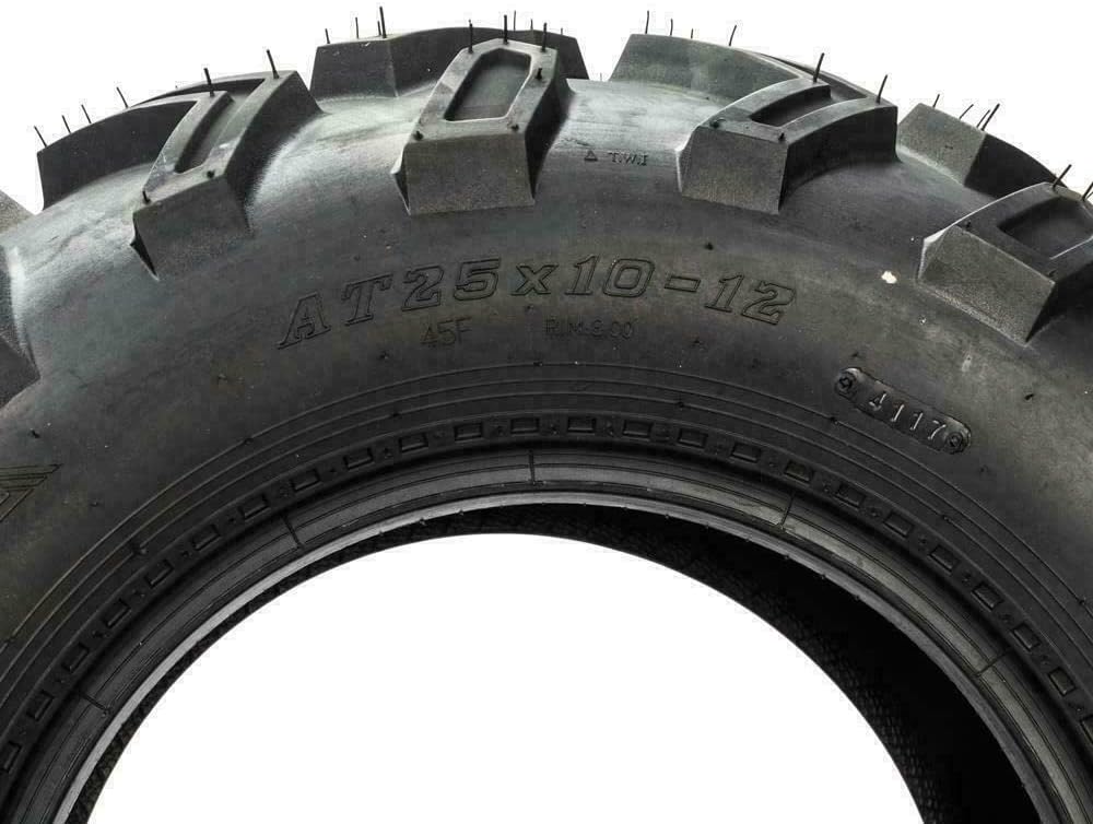 2PCS 25x10-12 Tubeless 6PR All-Terrain ATV UTV Sport Tires V242