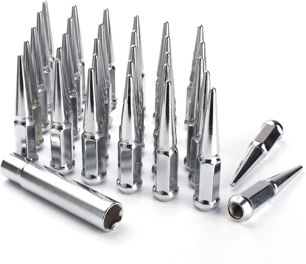 32 Spike Blue 1/2-20 Taper Lug Nuts W1425