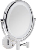 Chrome 5X-1X Magnification Oval Lighted Wall Mount Mirror K51736