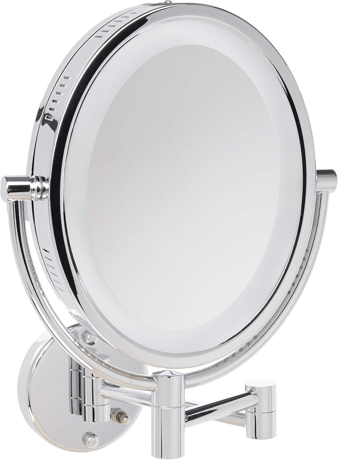 Chrome 5X-1X Magnification Oval Lighted Wall Mount Mirror K51736