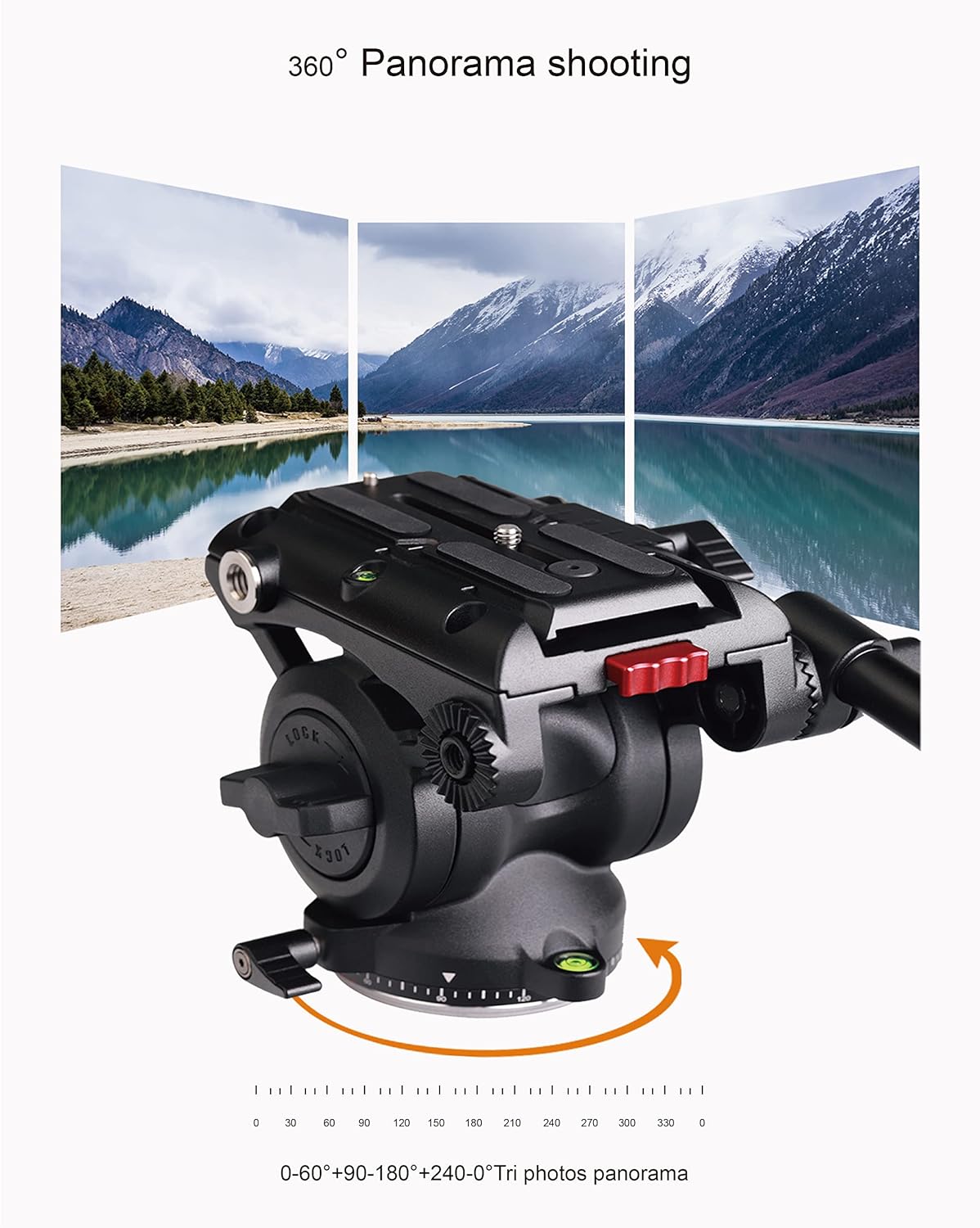 72 inch Aluminum Video Tripod with Fluid Head J4218