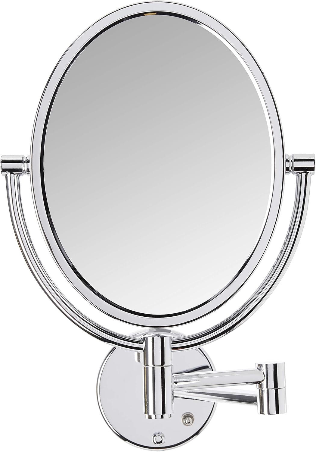 Chrome 5X-1X Magnification Oval Lighted Wall Mount Mirror K51736