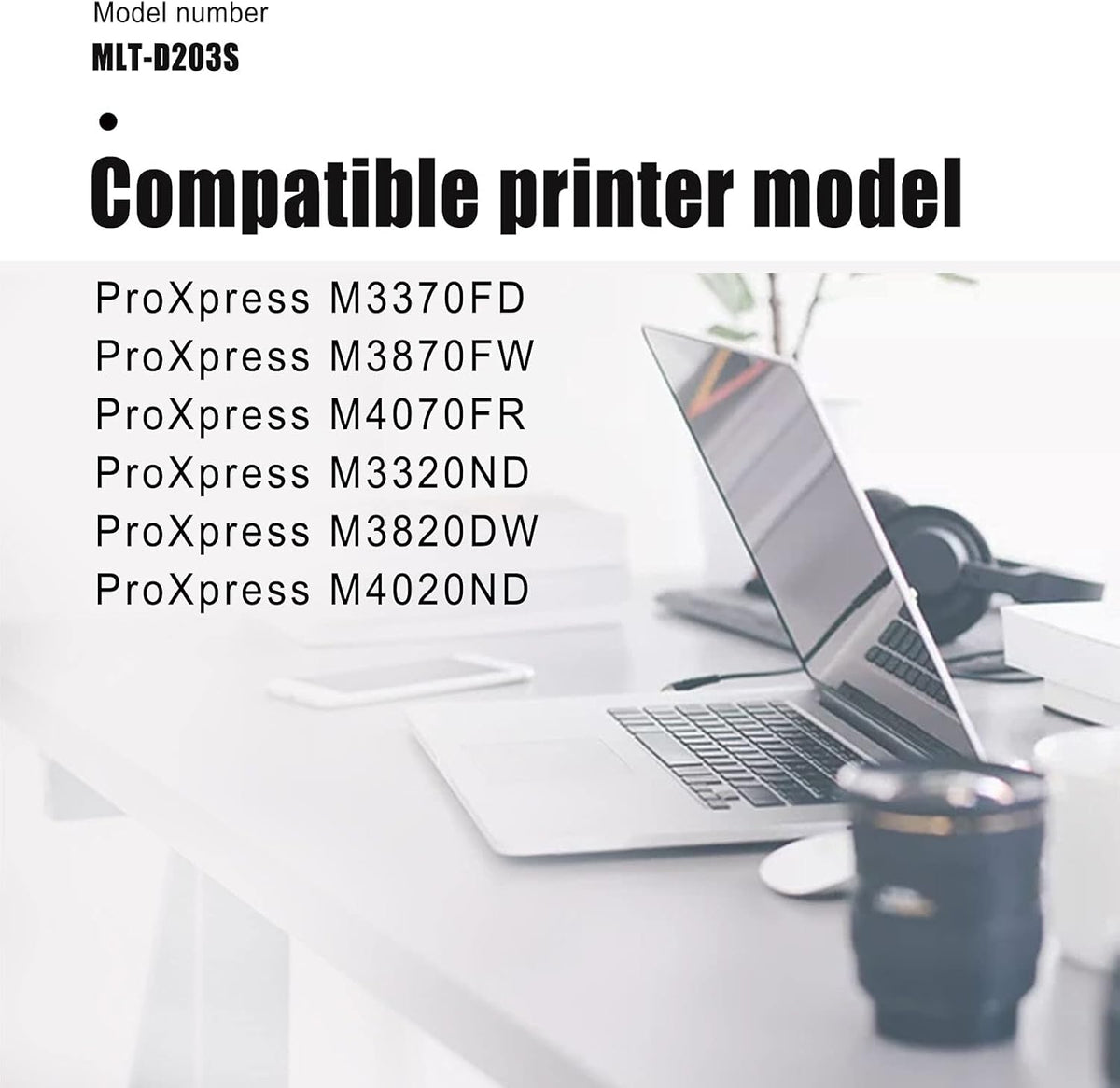 3 Pack Black Compatible Toner Cartridge D855