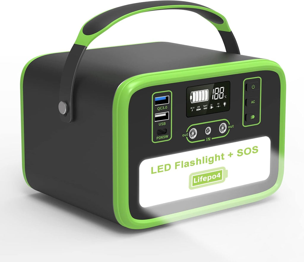 Portable Power Station 161Wh 50400mAh Solar Generator 150W Peak 300W with USB-C PD 65W U24269