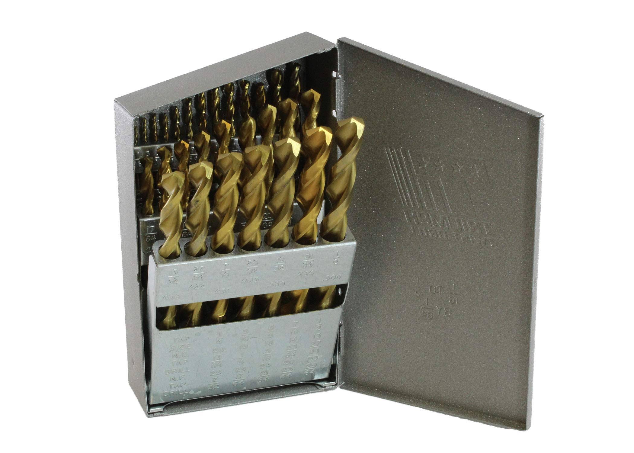 1/16-Inch-1/2-Inch by 64ths Twist Drill L389