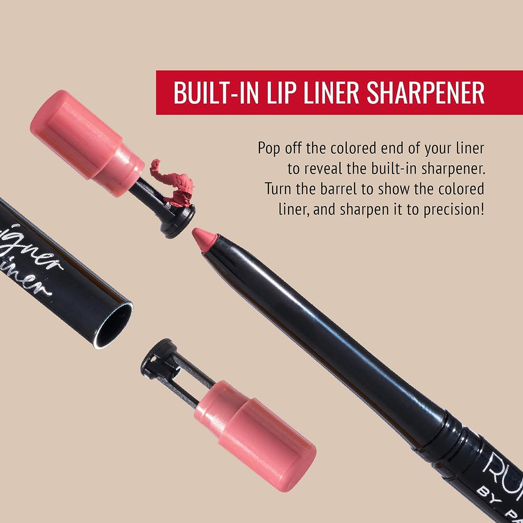 Matte Garnet-Maroon Lip Liner and Sharpener K28375
