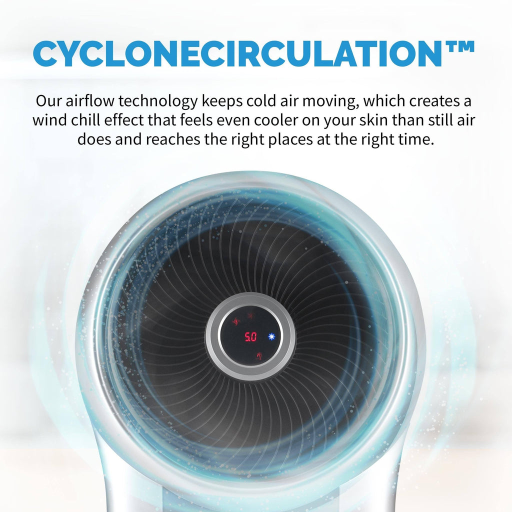 White Evaporative Air Cooler Portable Fan F927237