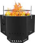 Portable 21'' Smokeless Wood Burning Fire Pit Y86895