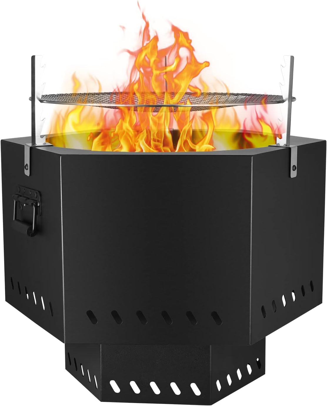 Portable 21'' Smokeless Wood Burning Fire Pit Y86895