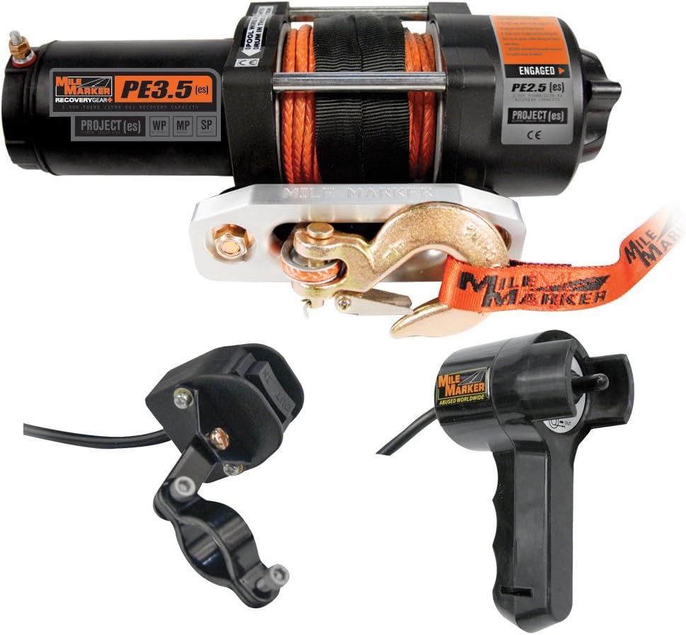 3500 lb Electric Winch with Synthetic Rope B818605