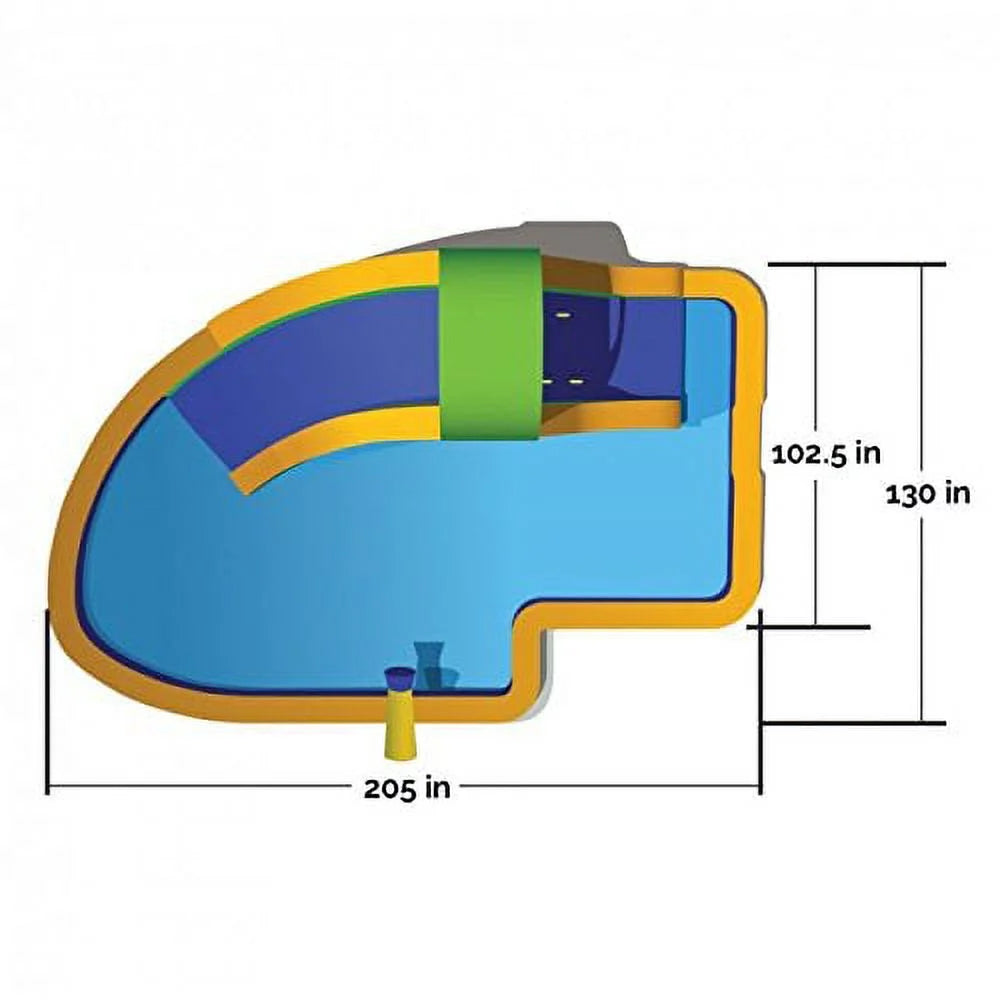 19' Inflatable Water Slide C35216