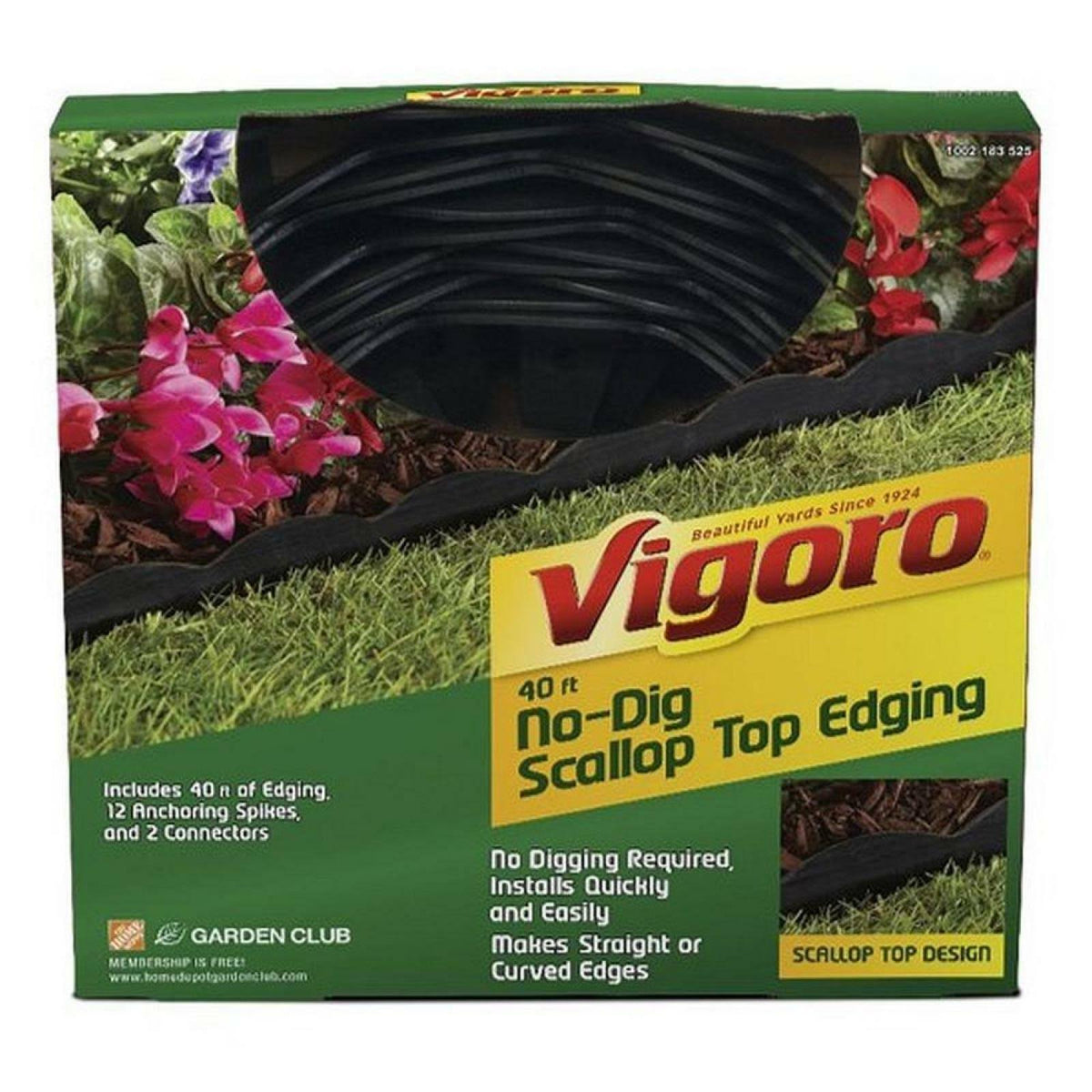 40 ft. Scalloped No Dig Edging Kit R849