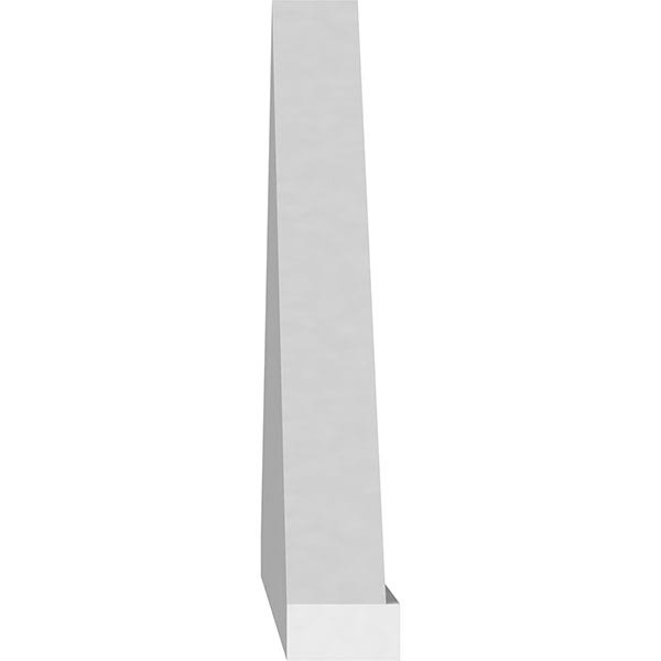 46x22W x 12-1/2H x 2P Peaked Cap PVC Pediment R23079