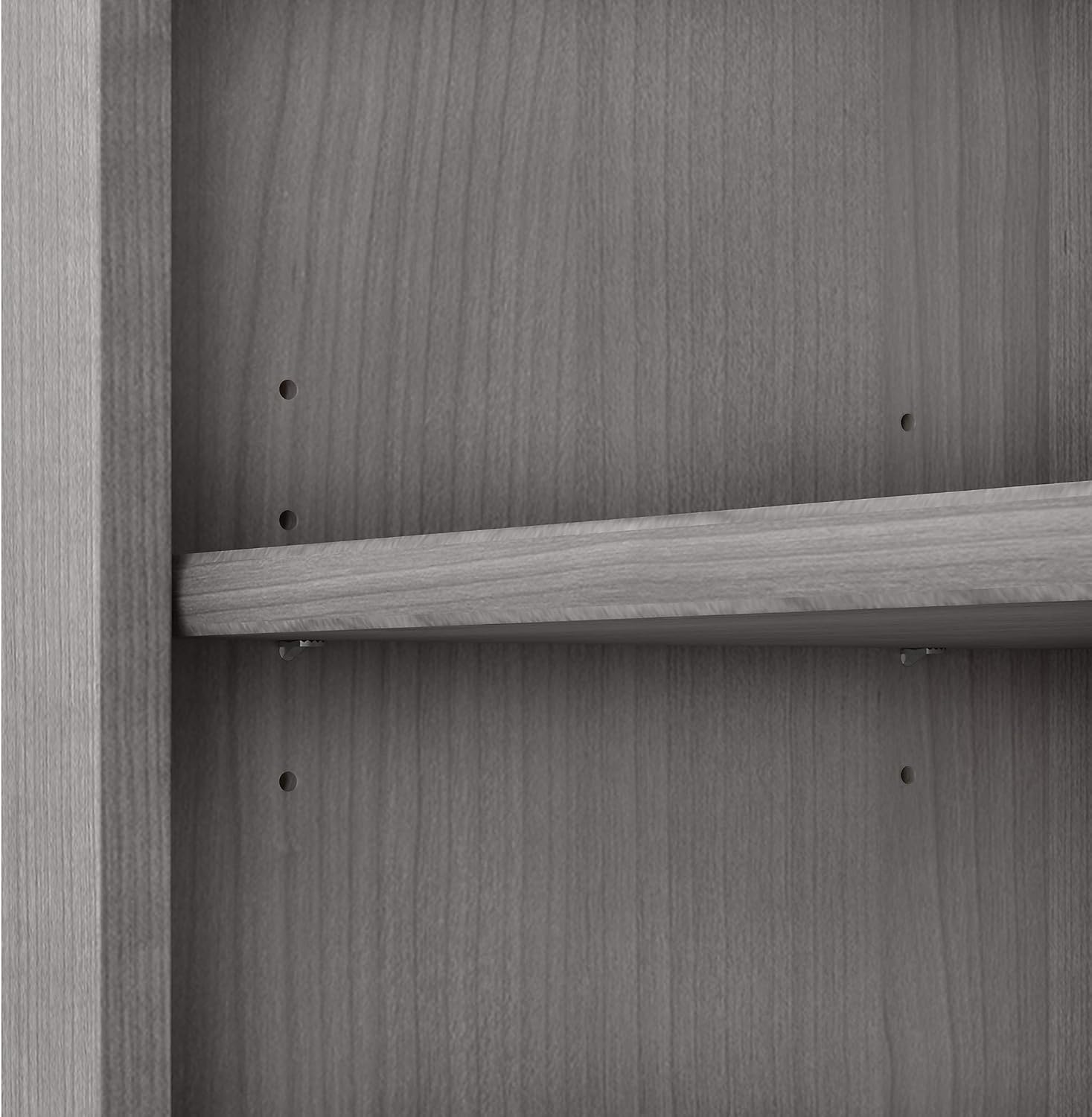 Platinum Gray 5 Shelf Bookcase U8816