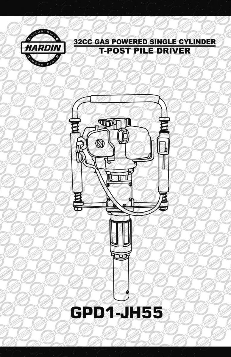 Gas Powered T-Post Driver Fence Post Driver V748677