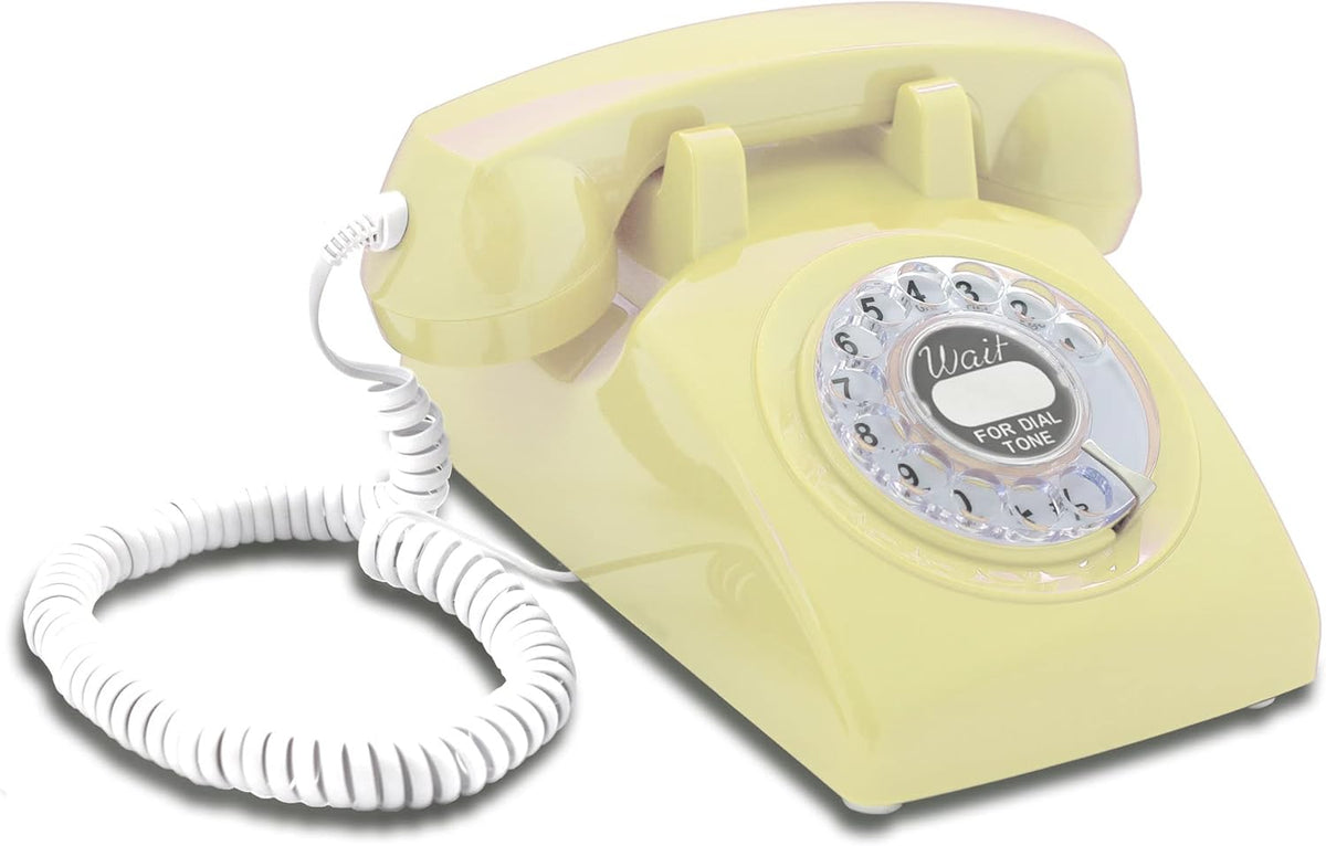 White Rotary Dial Telephone I733