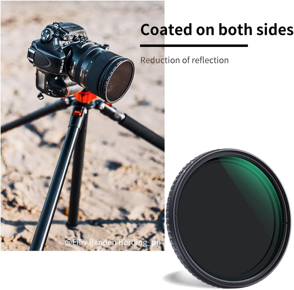 82mm Variable ND Filter ND32-ND512 Neutral Density Lens Filter with Multi-Layer Coatings O5085