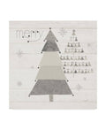 Christmas Patchwork Neutral Canvas Art V4586