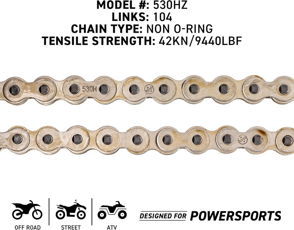 Drive Sprocket Chain Combo 530HZ Standard 104 Links L1852