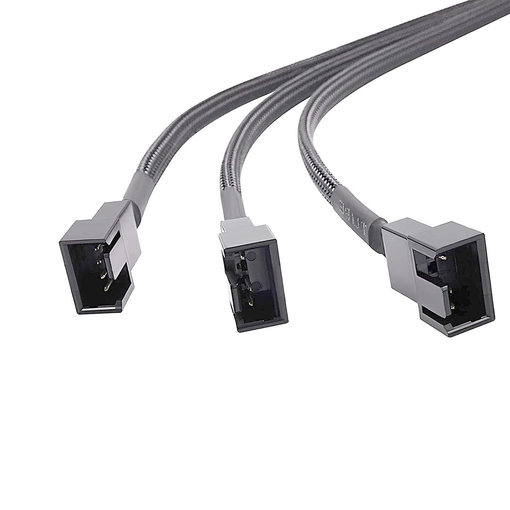 2 Pack 4-Pin PWM Fan Splitter Cable 1 to 3 Converter Z590603