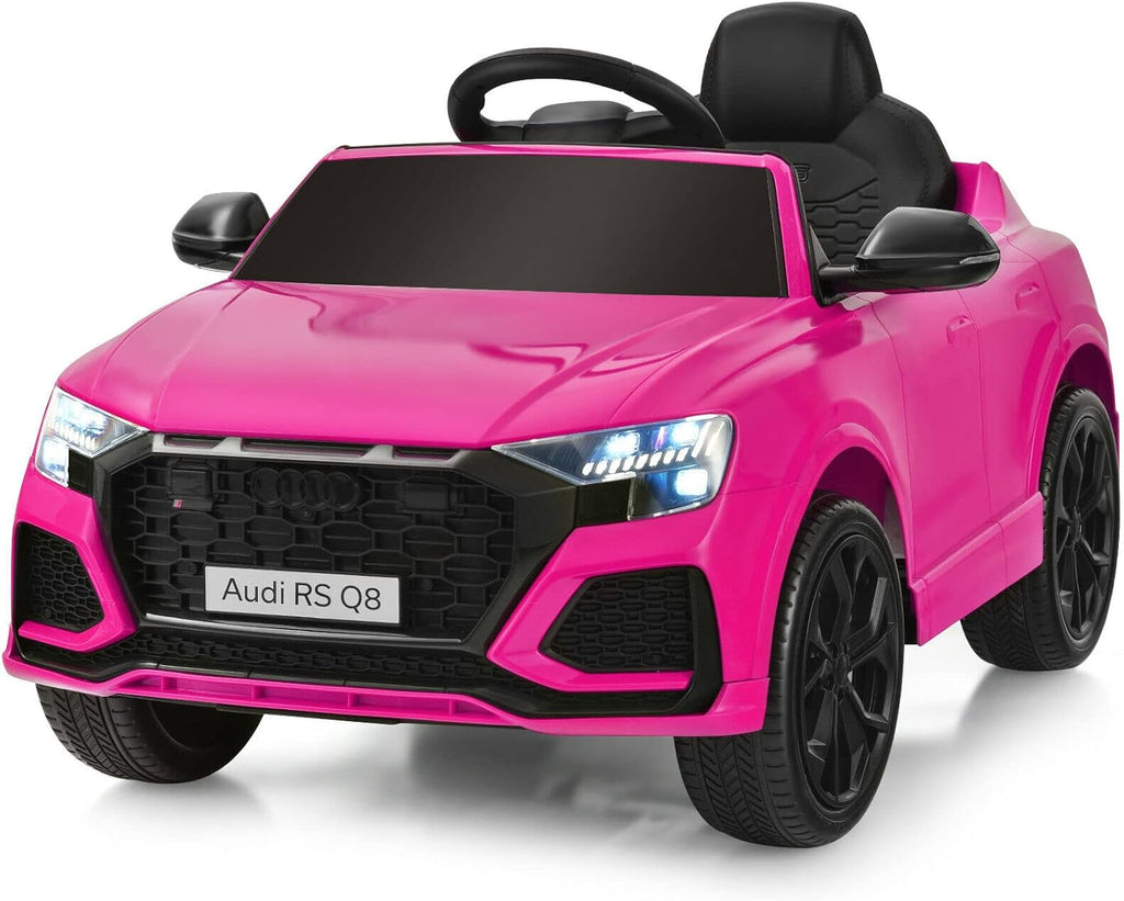 12V Licensed Audi Q8 Pink Battery Powered Electric Ride on Car V293
