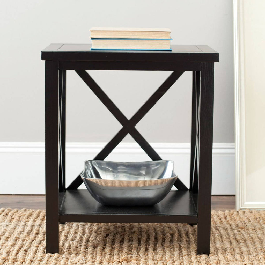 Dusty Green Cross Back End Table I820