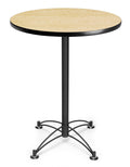 Round Black Base Cafe Table F77211