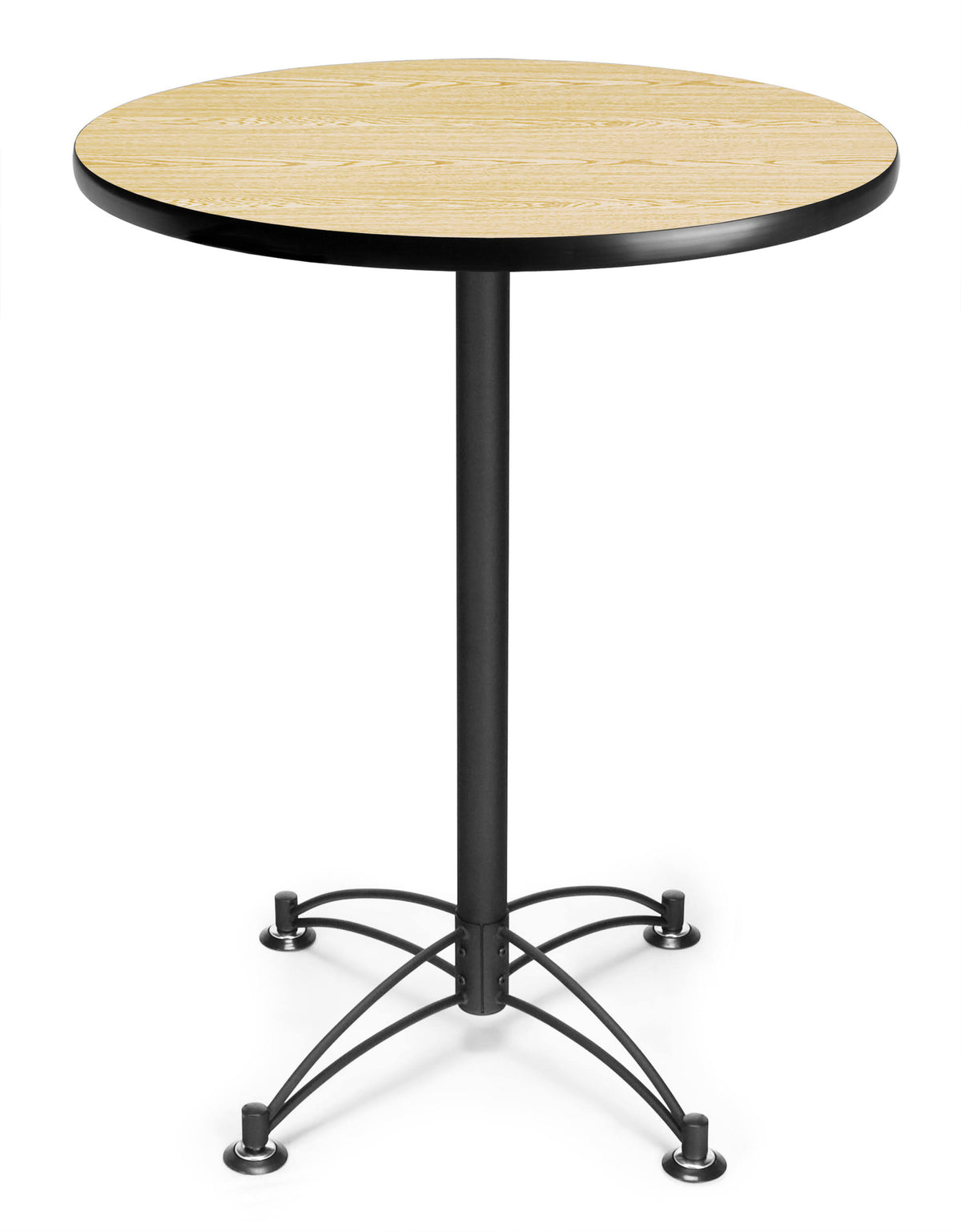 Round Black Base Cafe Table F77211