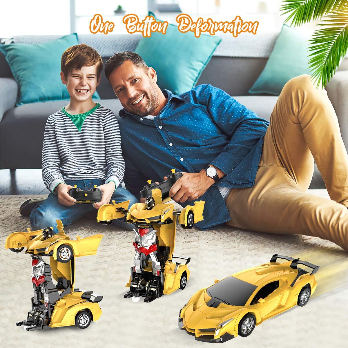 2-in-1 Transform Robot RC Racing Car, 2.4Ghz 1:18 Scale R699