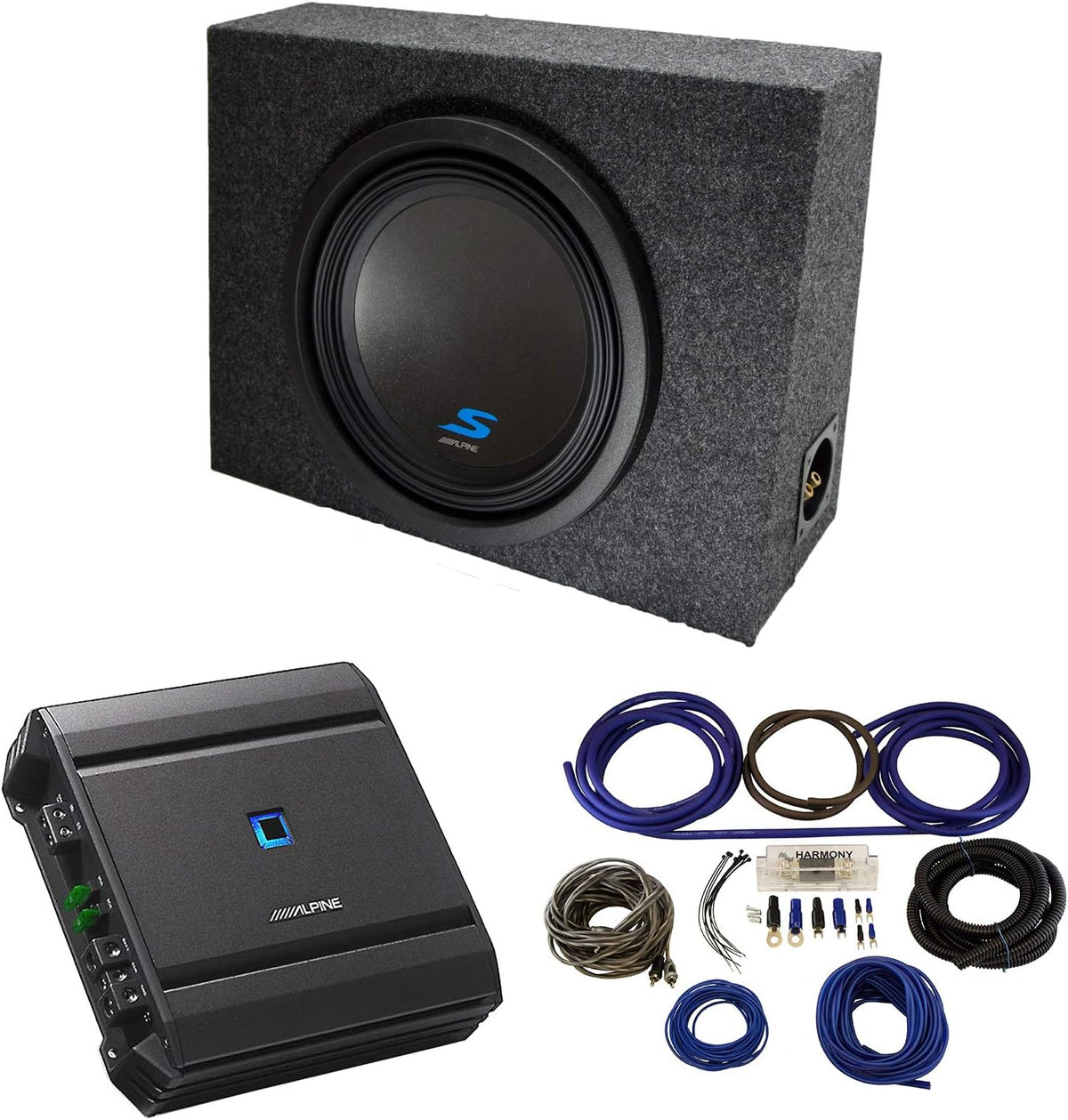 Dual 12" Car Audio Subwoofers Sub Box Enclosure Package S362119