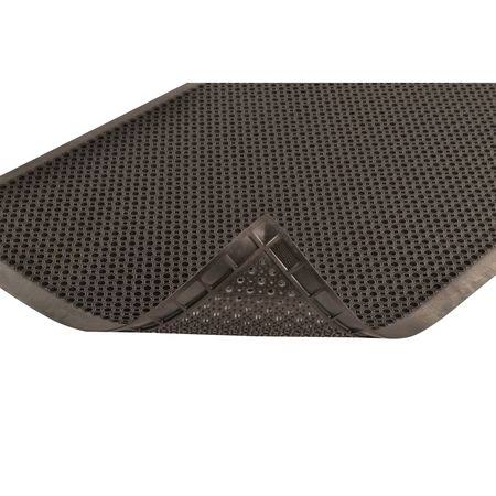 Rubber Entrance Mat, Black, 3Ft. x 5Ft. E80094