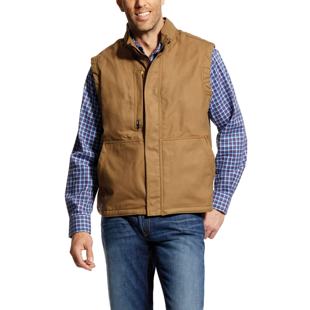 Khaki Insulated Work Vest W290