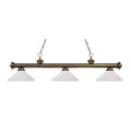 Antique Brass 3 Light Billiard Light B28361