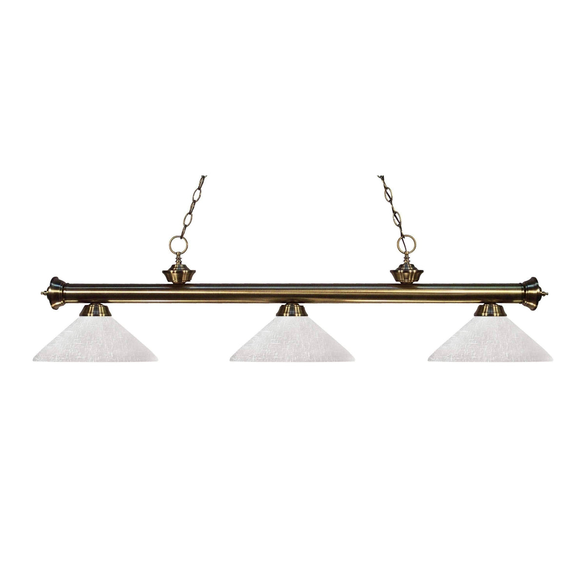 Antique Brass 3 Light Billiard Light B28361