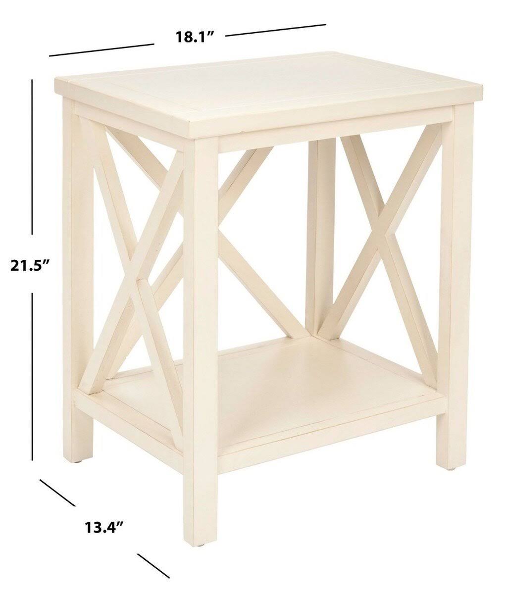 Dusty Green Cross Back End Table I820