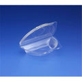 9 in. Hinged Half Pie Container Clear R95121