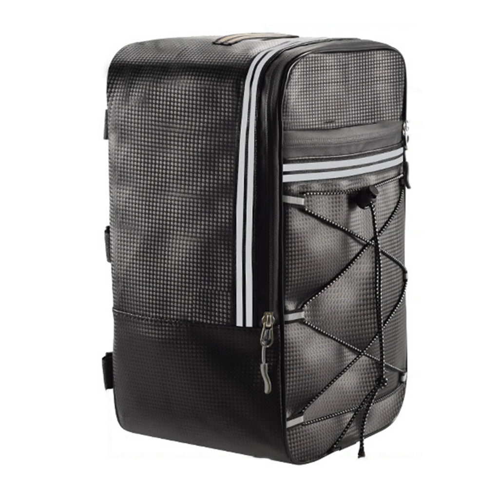 Rear Carrier Bag Trunk PU Leather Waterproof 15L Bike Pannier H340