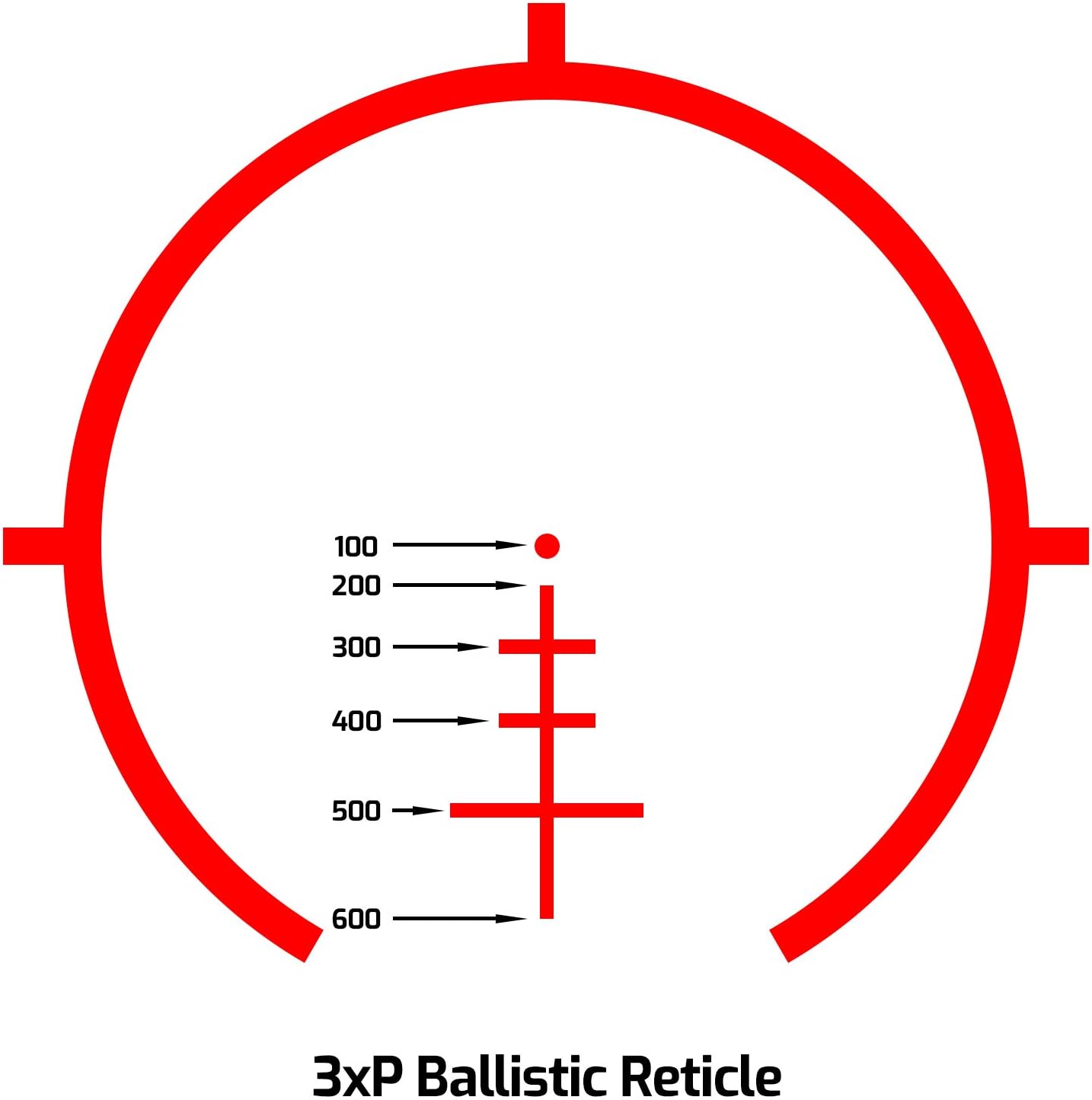 3X Prism Scope with Illuminated BDC Reticle G939