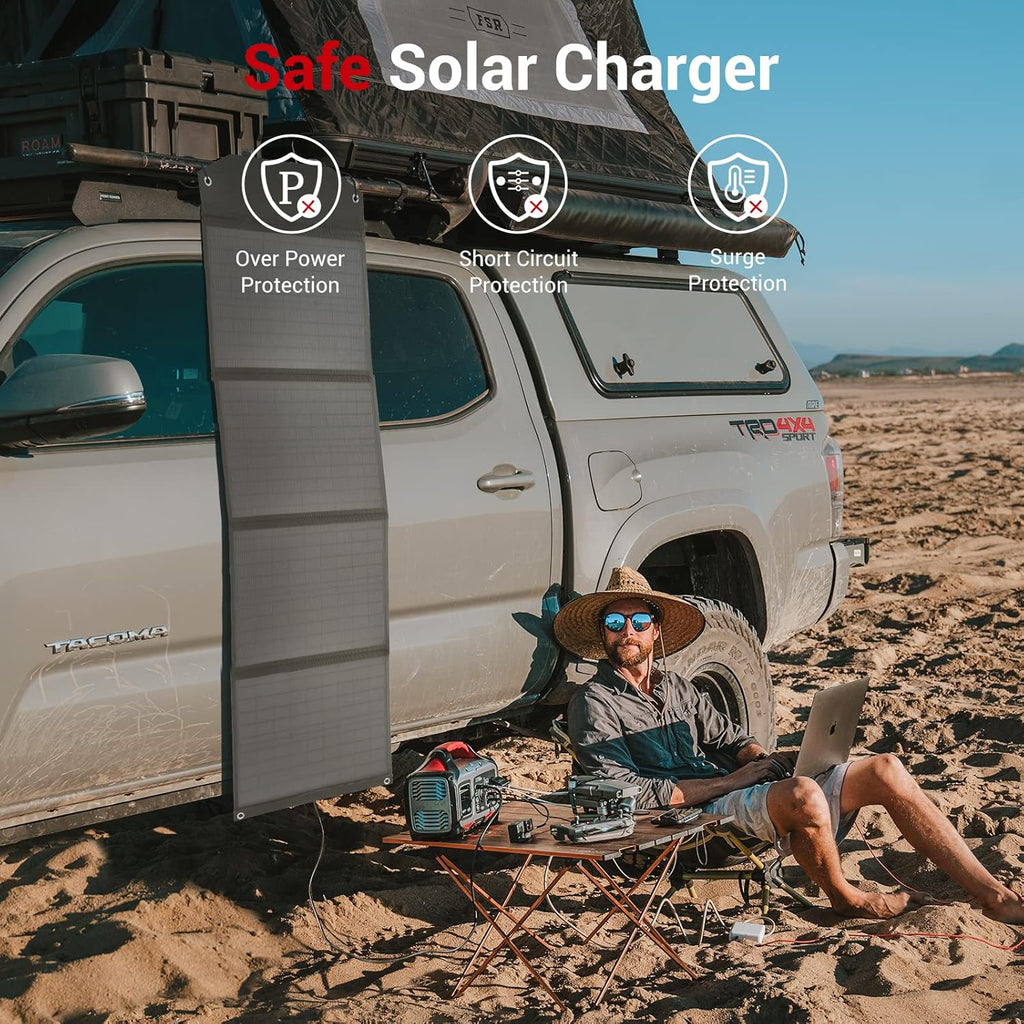 Foldable 60W Solar Panel Charger with USB Ports P147