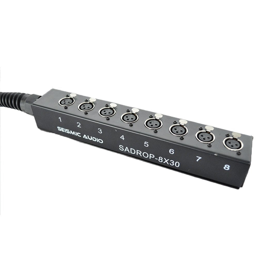 8 Channel 30-Feet Pro Audio Drop Snake Cable Z11199