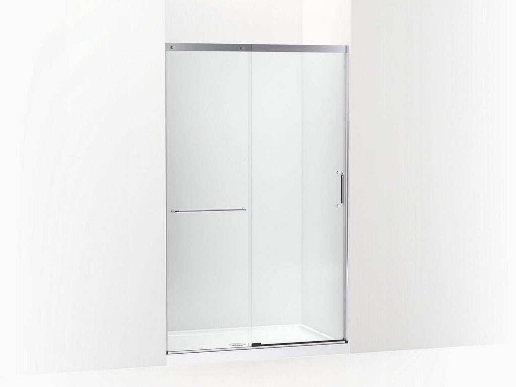 Tall Sliding Shower Door with Crystal Clear Glass B85456