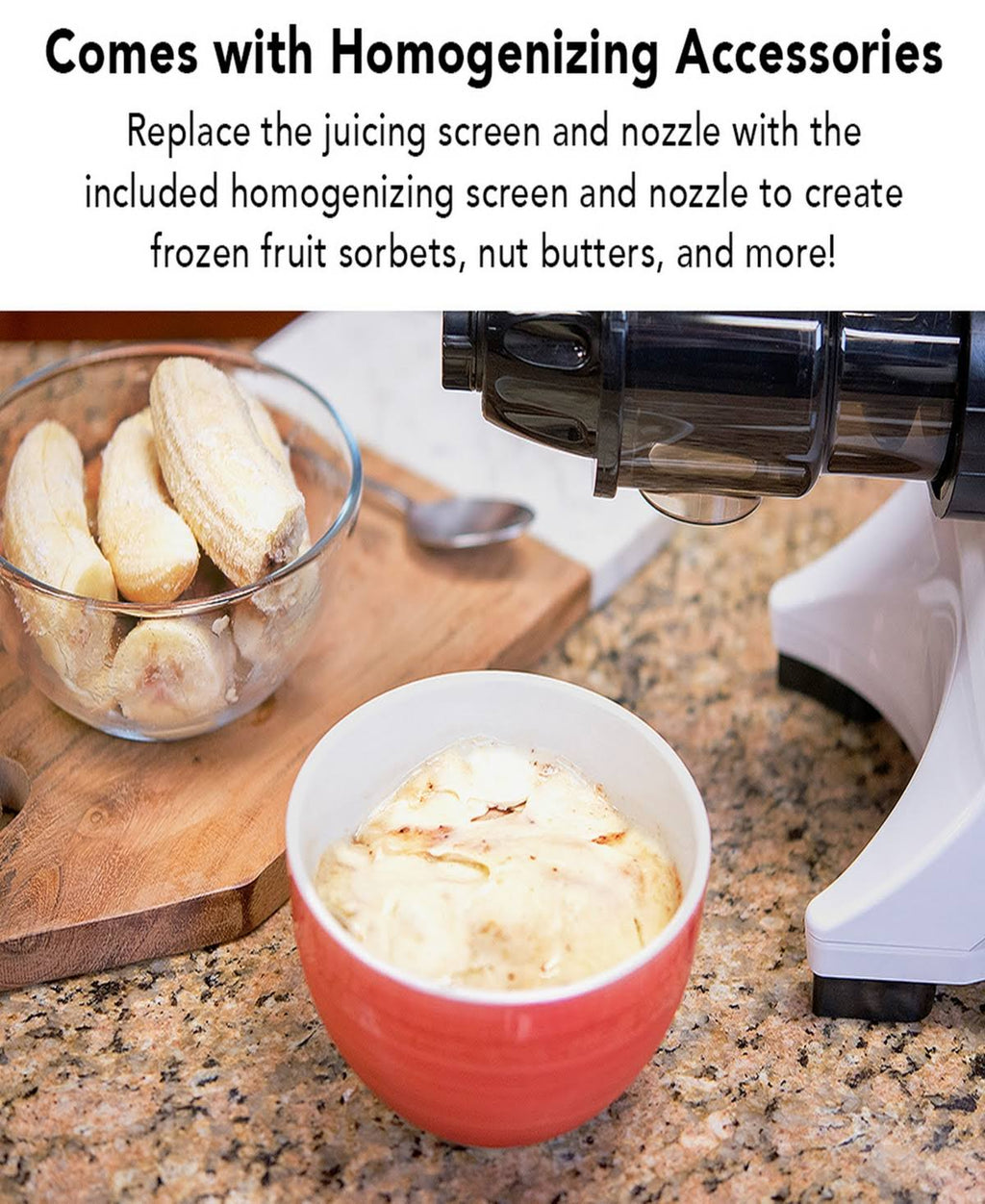 White Horizontal Slow Masticating Juicer C31064