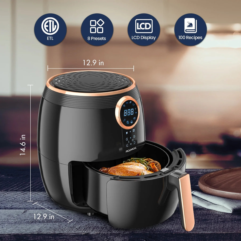 5.2-Qt 8 in 1 Digital Touchscreen Air Fryer W53750