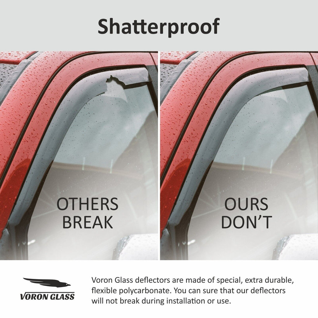 4 Pieces In-Channel Window Deflectors for Ford F150 SuperCab U896