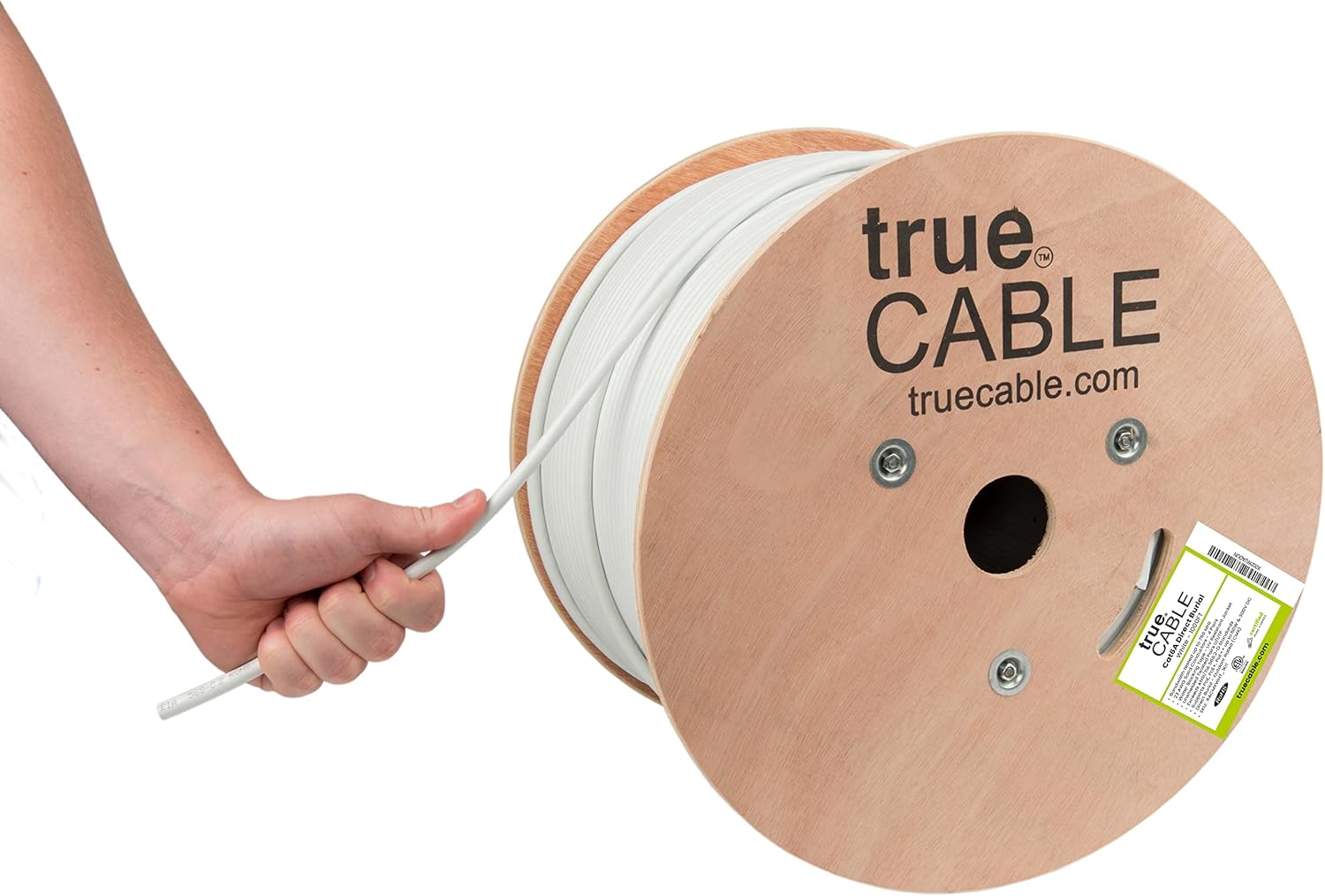 1000ft Black 23AWG Solid Bare Copper Bulk Ethernet Cable W149