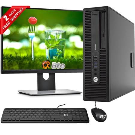 HP 600 G1 SFF Desktop Computer, Core i5 4th, 16GB Ram, 500GB Hdd, 120GB Ssd, 19 inch LCD, Keyboard and Mouse, Wi-Fi, Win10 Pro R510