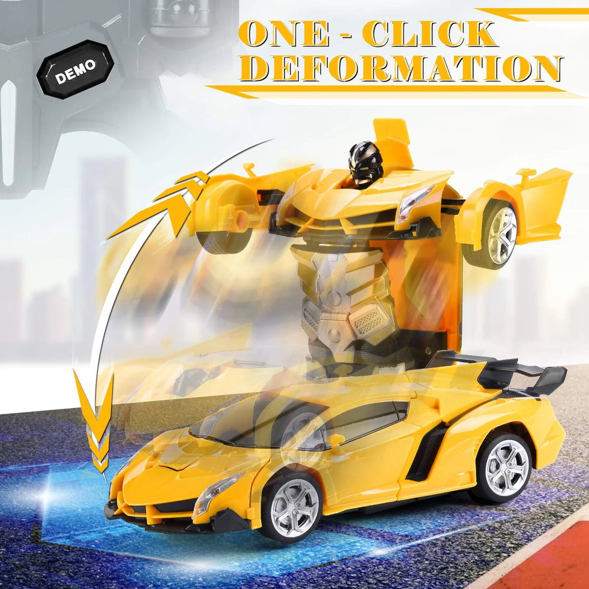 2-in-1 Transform Robot RC Racing Car, 2.4Ghz 1:18 Scale R699