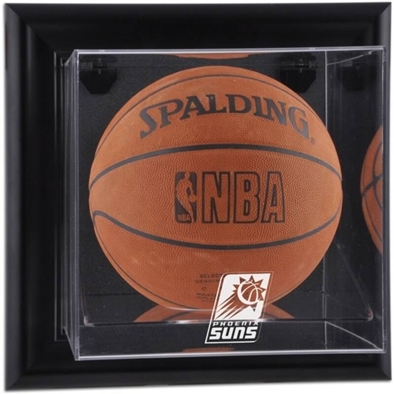 Black Framed Wall Mount Basketball Display Case X830